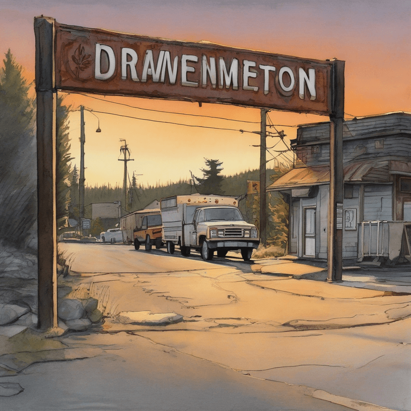 BREMERTON FADING UNDER DETOUR SIGN