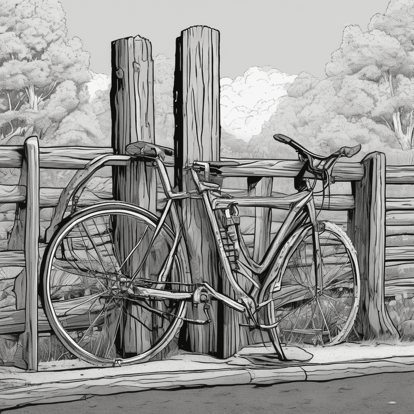 Bike left behind.