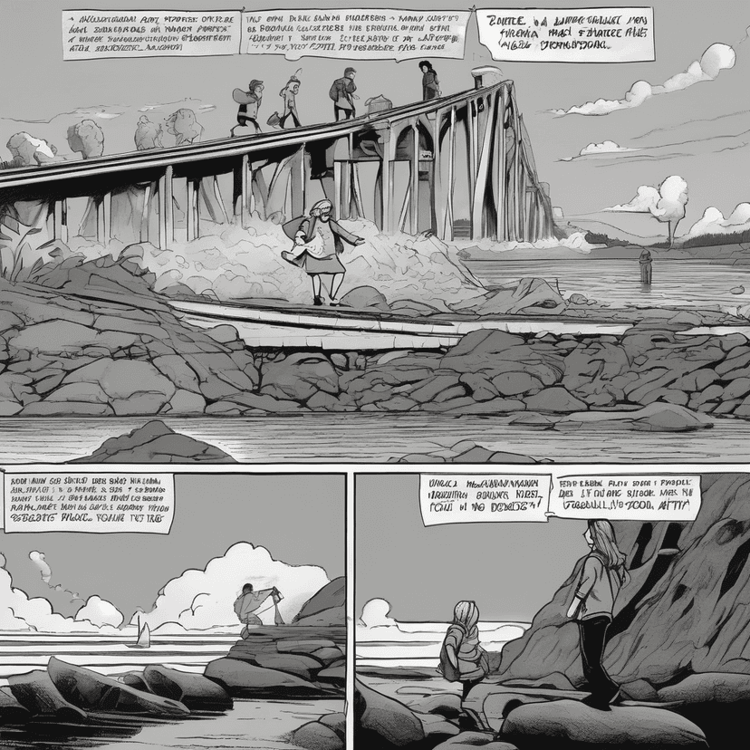 The bridge remembers every stone from the water.